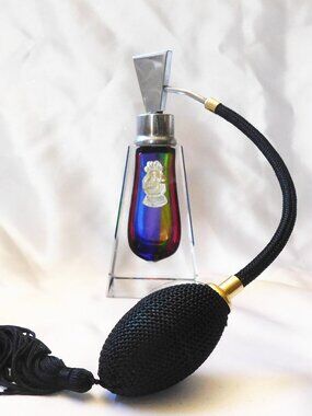Imperlux Multi Color Crystal Perfume Bottle # 3606